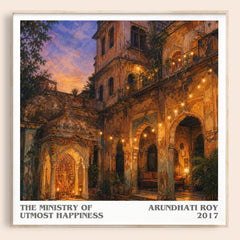The Ministry of Utmost Happiness literary book poster by Arundhati Roy – framed literary art print
