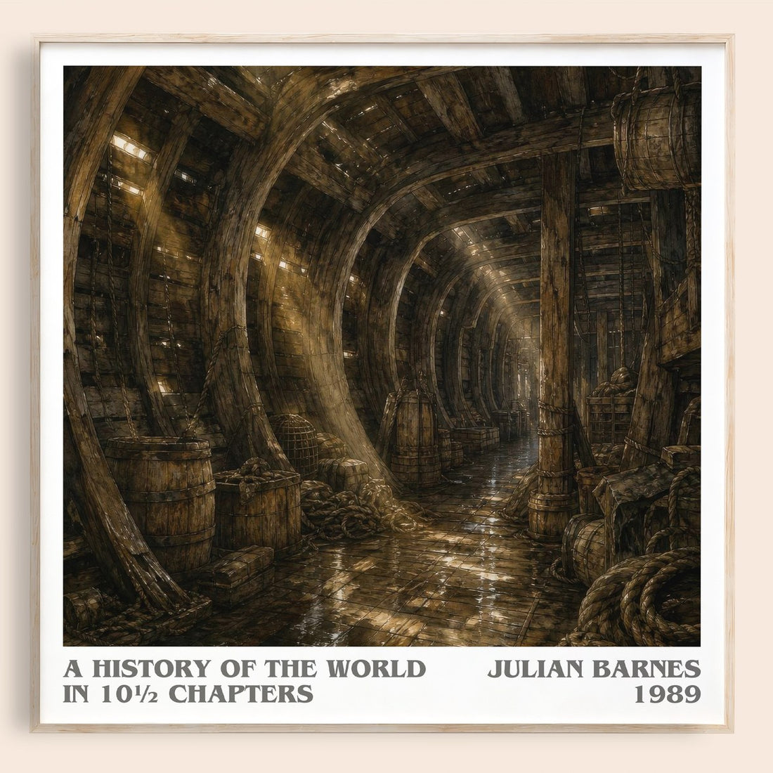 A History of the World in 10½ Chapters literary book poster by Julian Barnes – framed literary art print