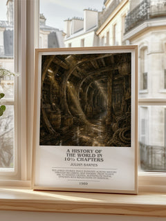 A History of the World in 10½ Chapters bookish poster colour and style options – Julian Barnes book art