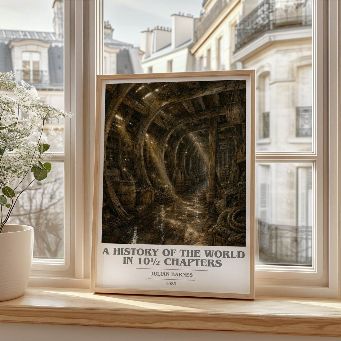 A History of the World in 10½ Chapters book cover poster colour and style options – Julian Barnes book art
