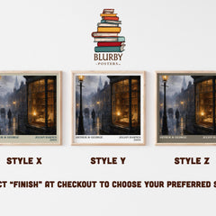 Arthur & George literary print in frame leaning in hallway – historical fiction wall art