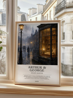 Arthur & George bookish poster colour and style options – Julian Barnes book art