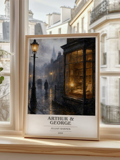Arthur & George book cover poster colour and style options – Julian Barnes book art