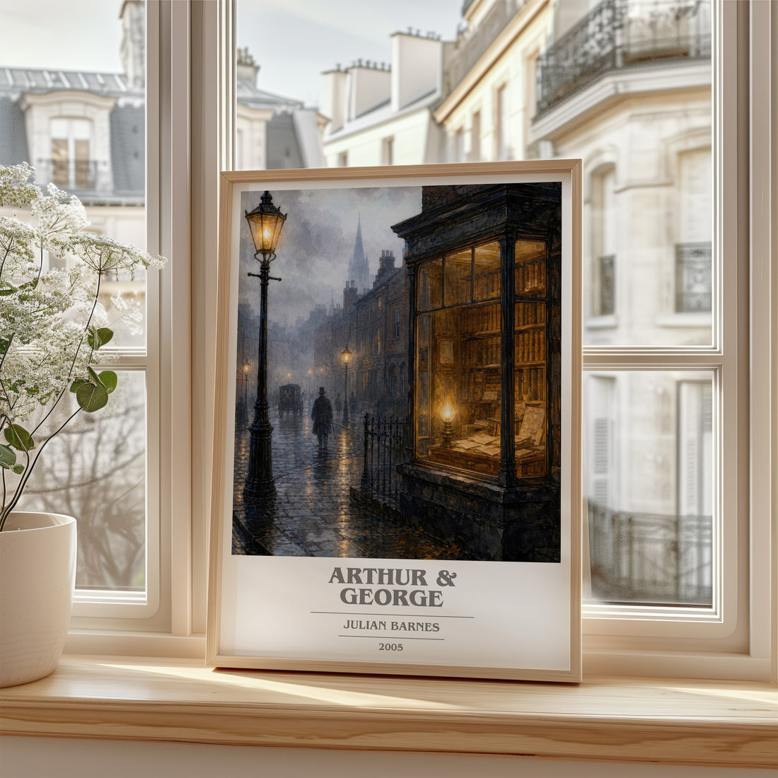 Arthur & George book cover poster colour and style options – Julian Barnes book art