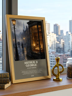 Arthur & George bookish print framed by window – literary home decor