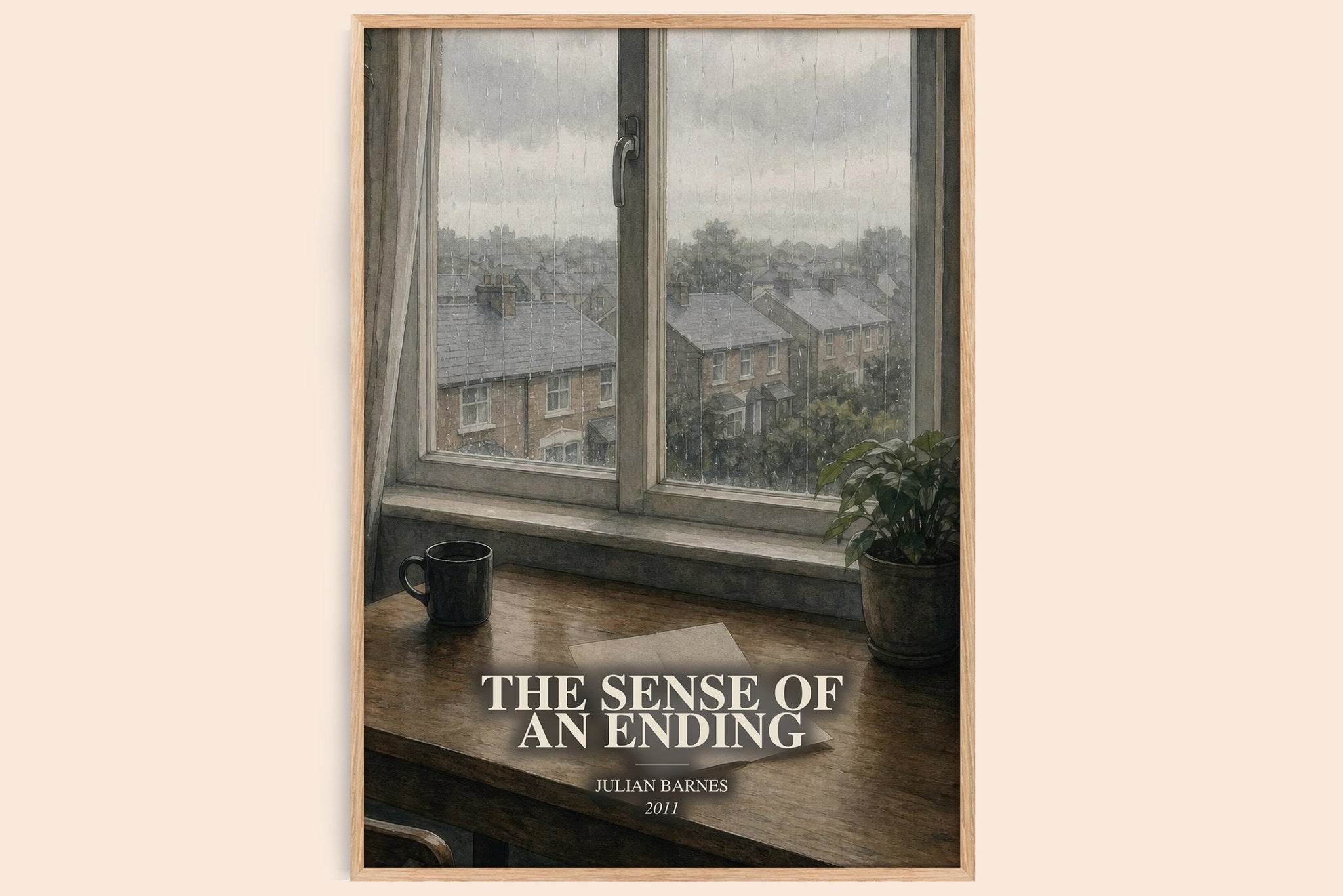 The Sense of an Ending Book Watercolour Illustration by Julian Barnes