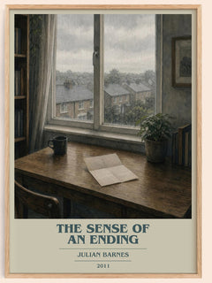 The Sense of an Ending book cover book poster by Julian Barnes – framed literary art print