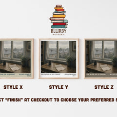 The Sense of an Ending literary print in frame leaning in hallway – literary fiction wall art