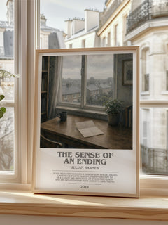The Sense of an Ending bookish poster colour and style options – Julian Barnes book art