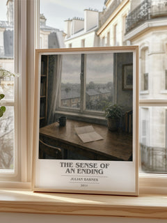 The Sense of an Ending book cover poster colour and style options – Julian Barnes book art