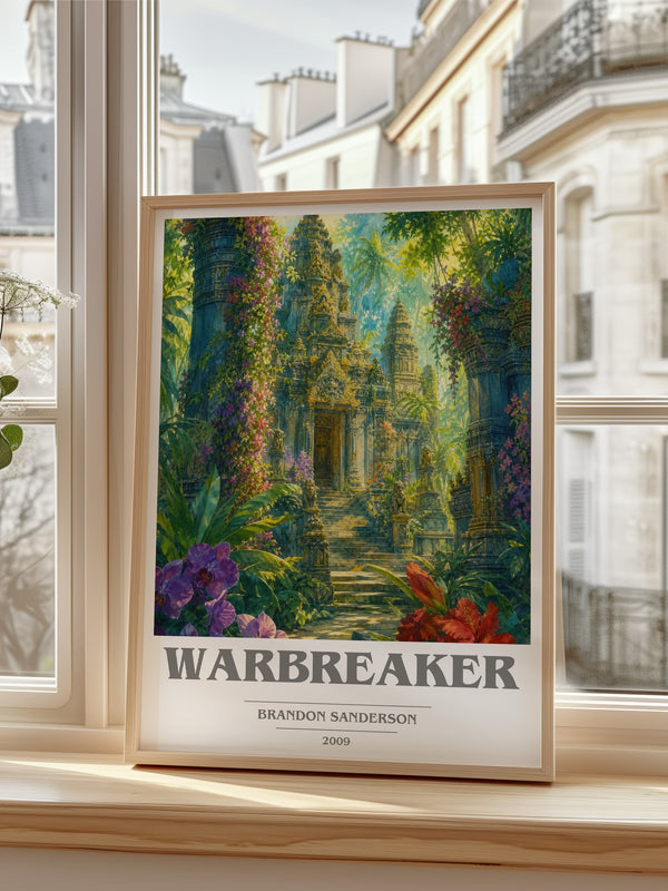 Warbreaker book cover poster colour and style options – Brandon Sanderson book art