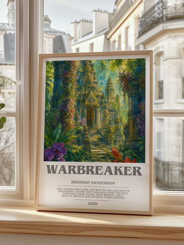 Warbreaker bookish poster colour and style options – Brandon Sanderson book art
