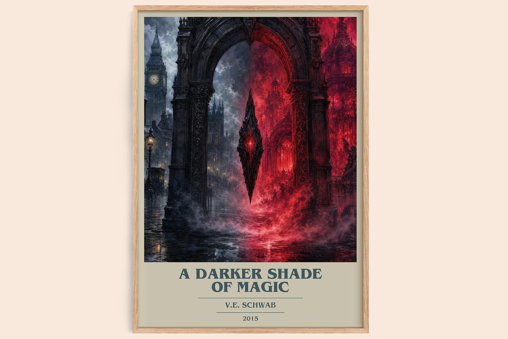 A Darker Shade of Magic Book Cover Poster by V.E. Schwab