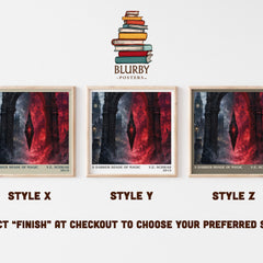 A Darker Shade of Magic literary print in frame leaning in hallway – fantasy wall art