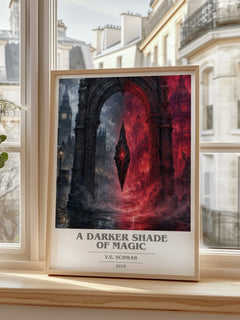 A Darker Shade of Magic book cover poster colour and style options – V.E. Schwab book art