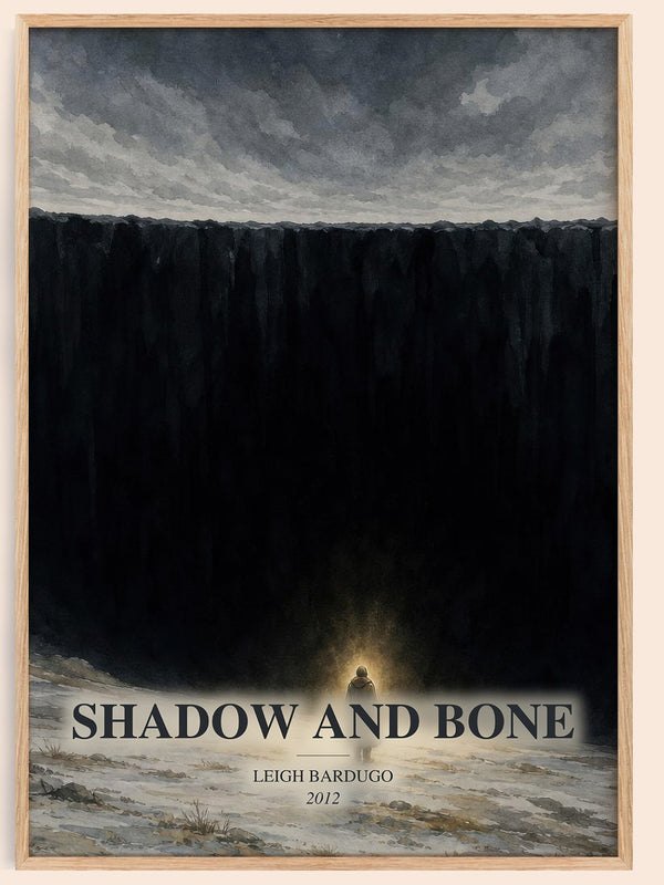 Shadow and Bone watercolour book poster by Leigh Bardugo – framed literary art print