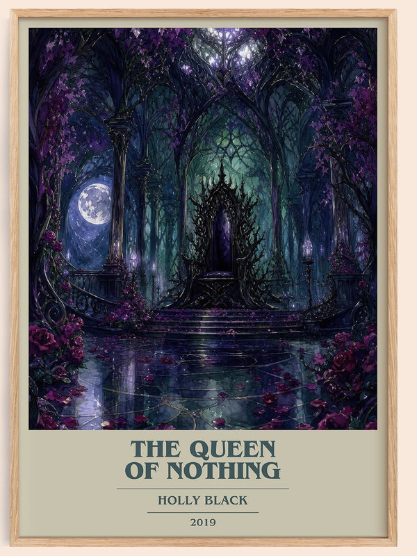 The Queen of Nothing book cover book poster by Holly Black – framed literary art print