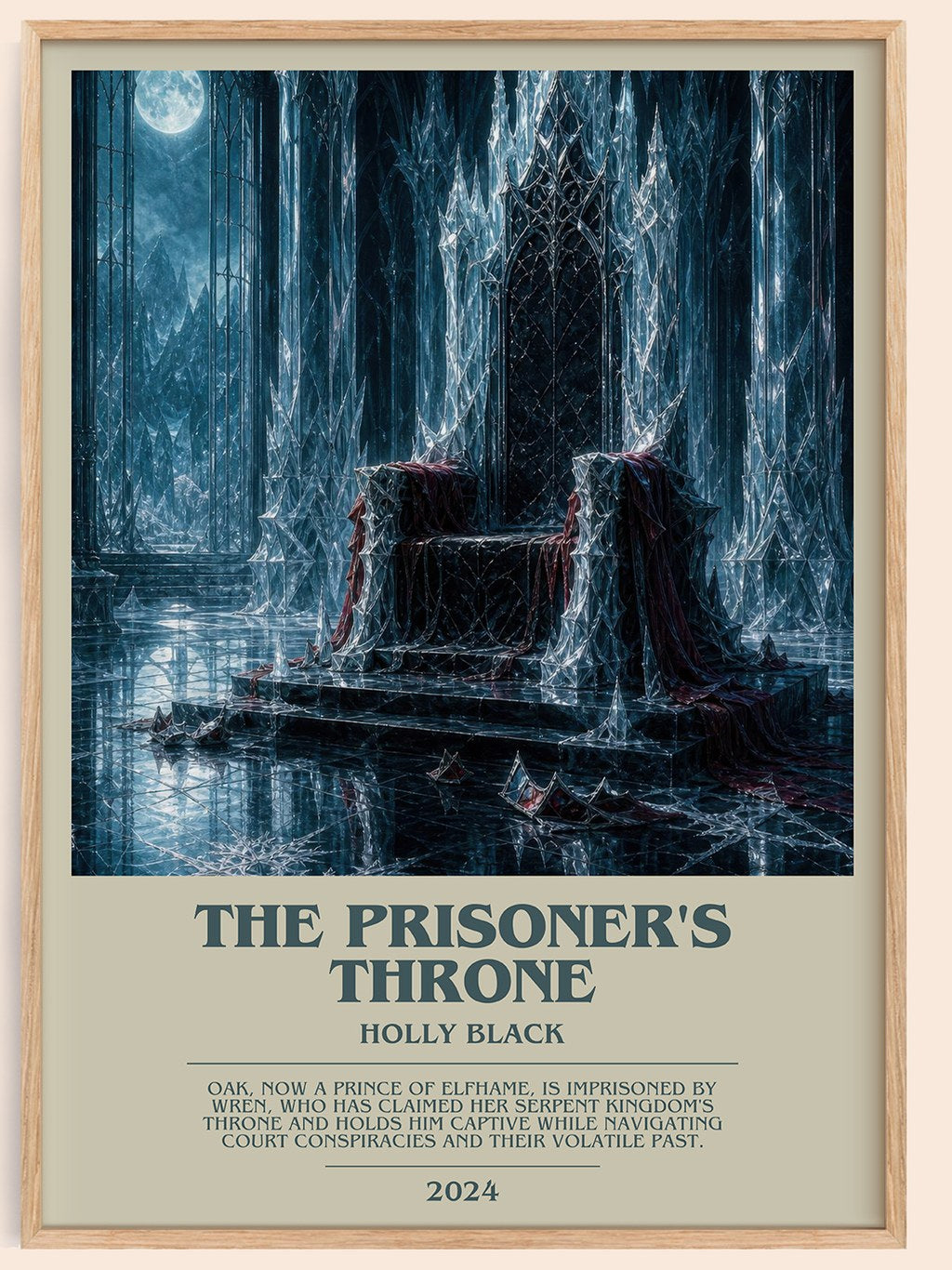 The Prisoner's Throne bookish book poster by Holly Black – framed literary art print