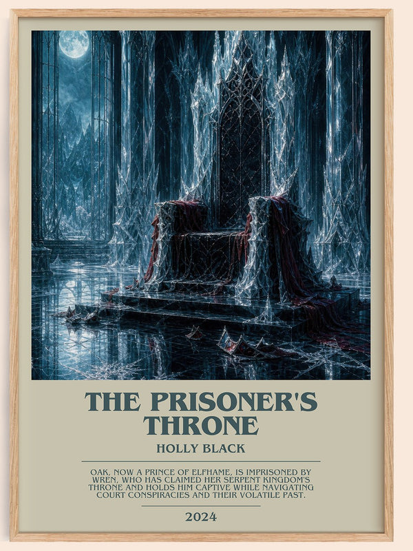 The Prisoner's Throne bookish book poster by Holly Black – framed literary art print