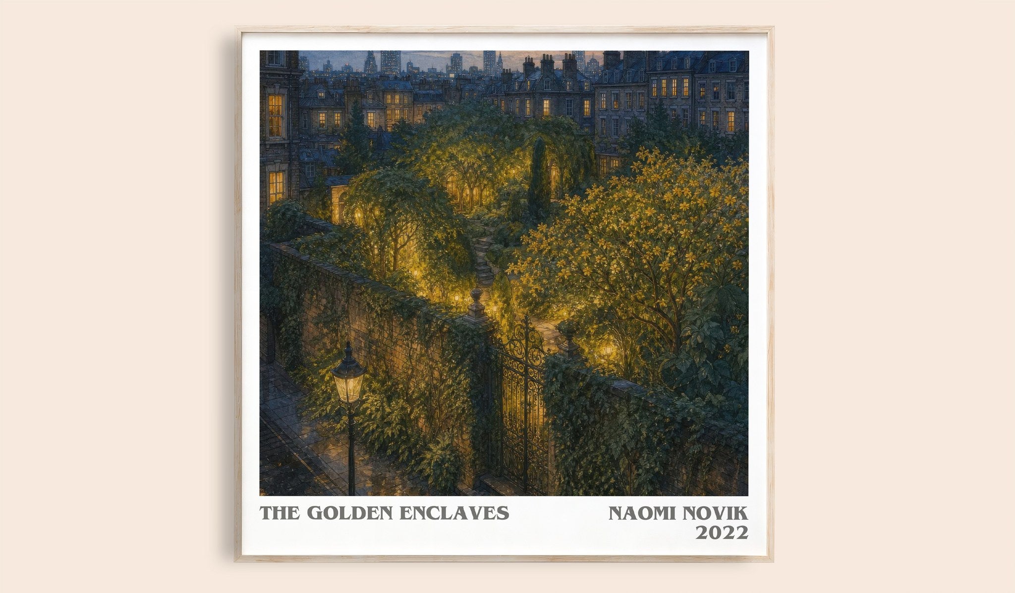 The Golden Enclaves Literary Art Print by Naomi Novik