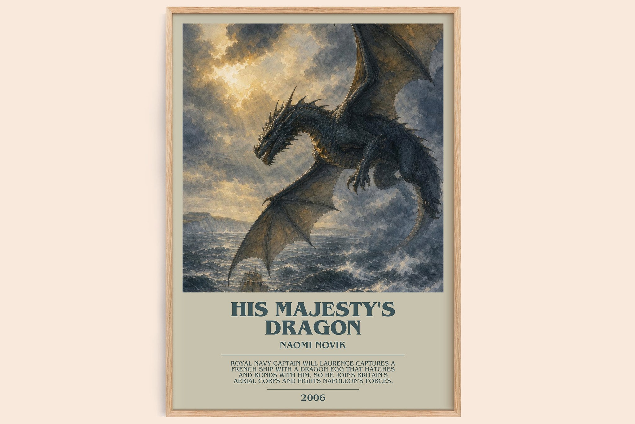 His Majesty's Dragon Bookish Wall Art by Naomi Novik