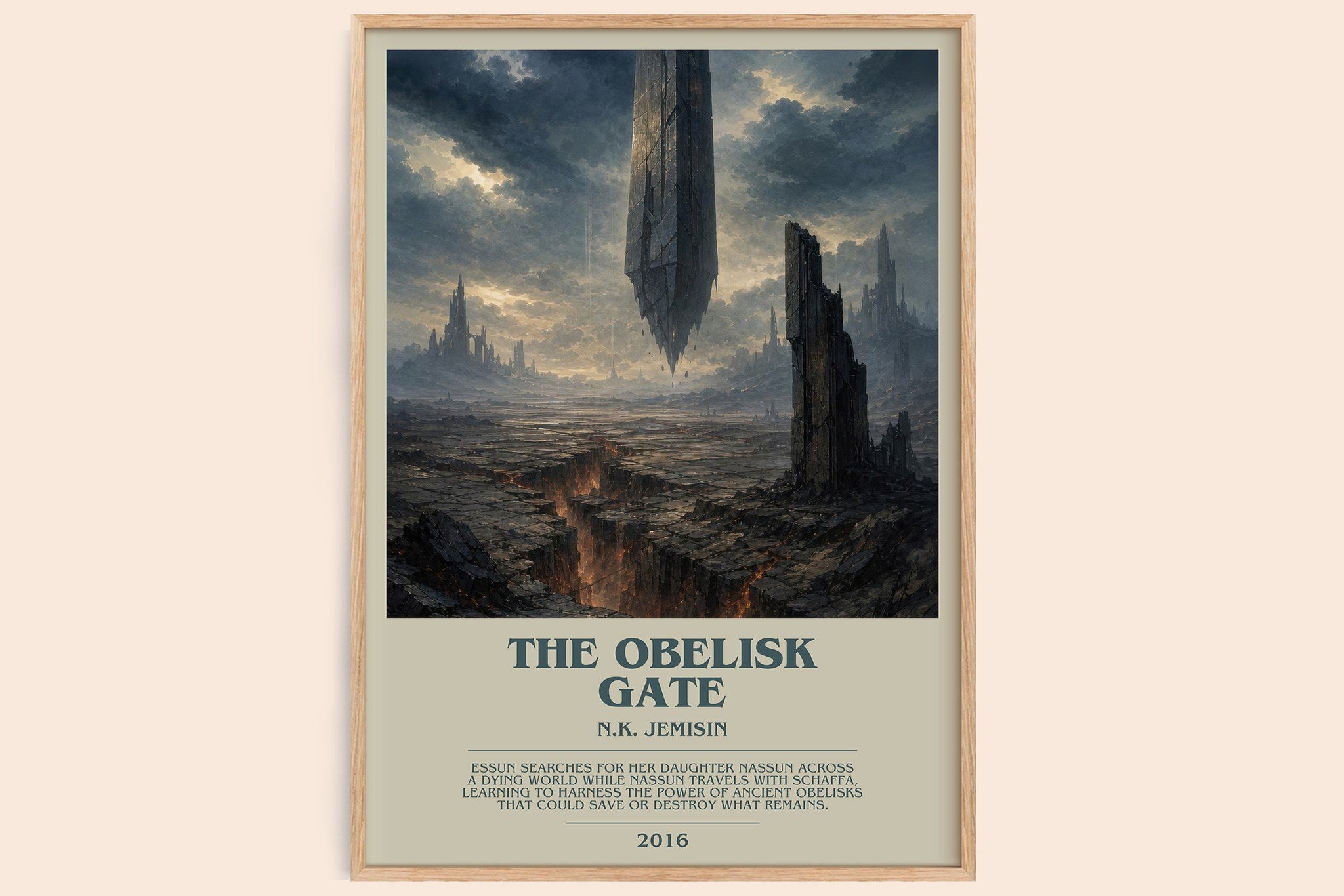 The Obelisk Gate Bookish Wall Art by N.K. Jemisin