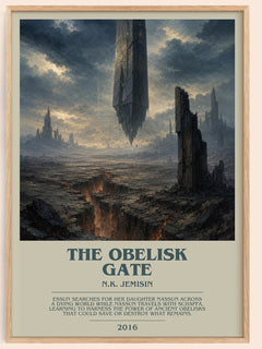The Obelisk Gate bookish book poster by N.K. Jemisin – framed literary art print