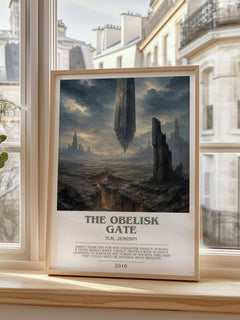 The Obelisk Gate bookish poster colour and style options – N.K. Jemisin book art