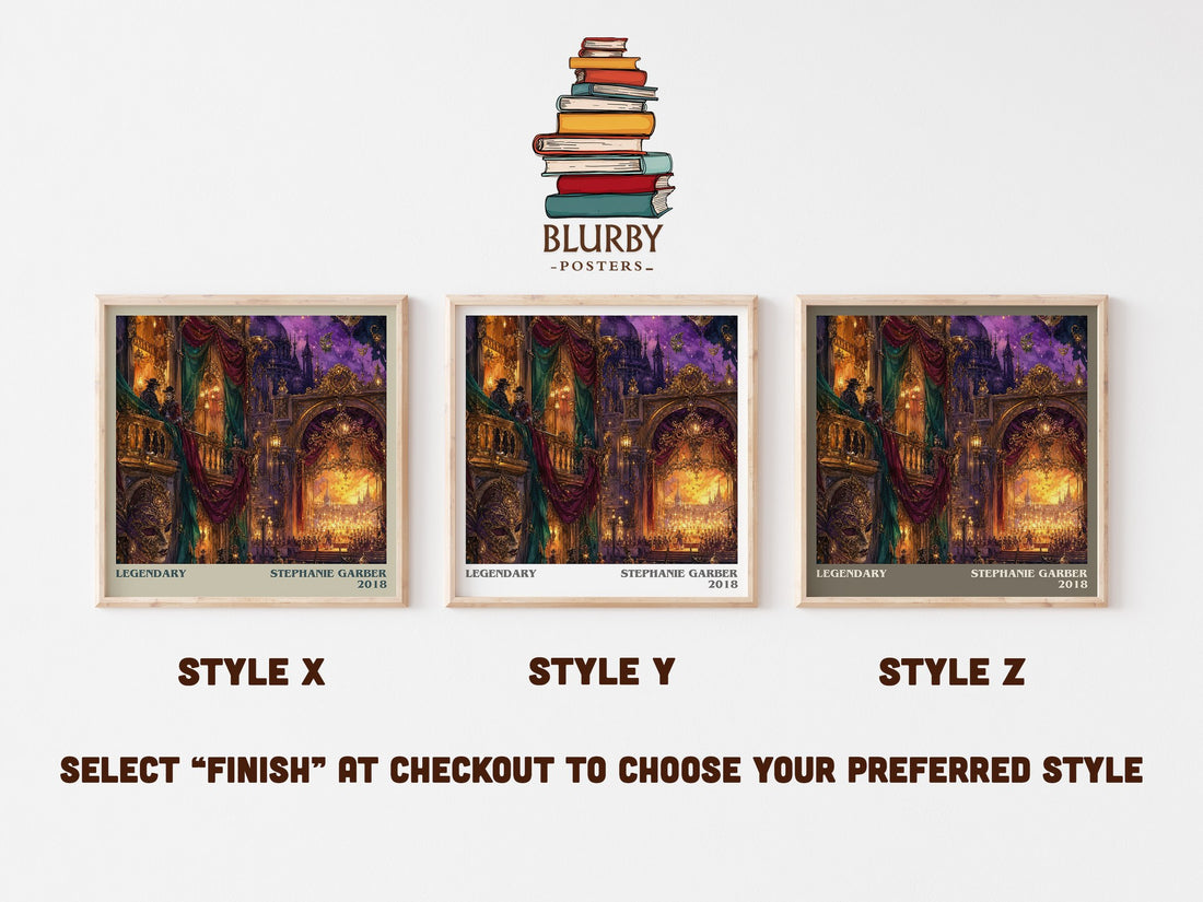 Legendary literary print in frame leaning in hallway – fantasy wall art (mockup)