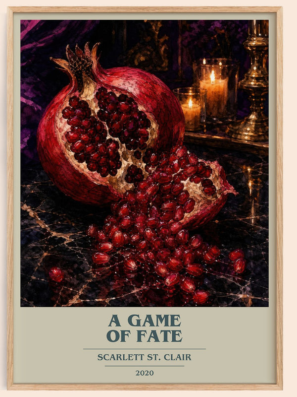 A Game of Fate book cover book poster by Scarlett St. Clair – framed literary art print