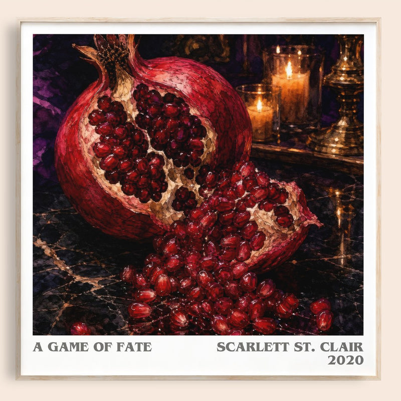 A Game of Fate literary book poster by Scarlett St. Clair – framed literary art print