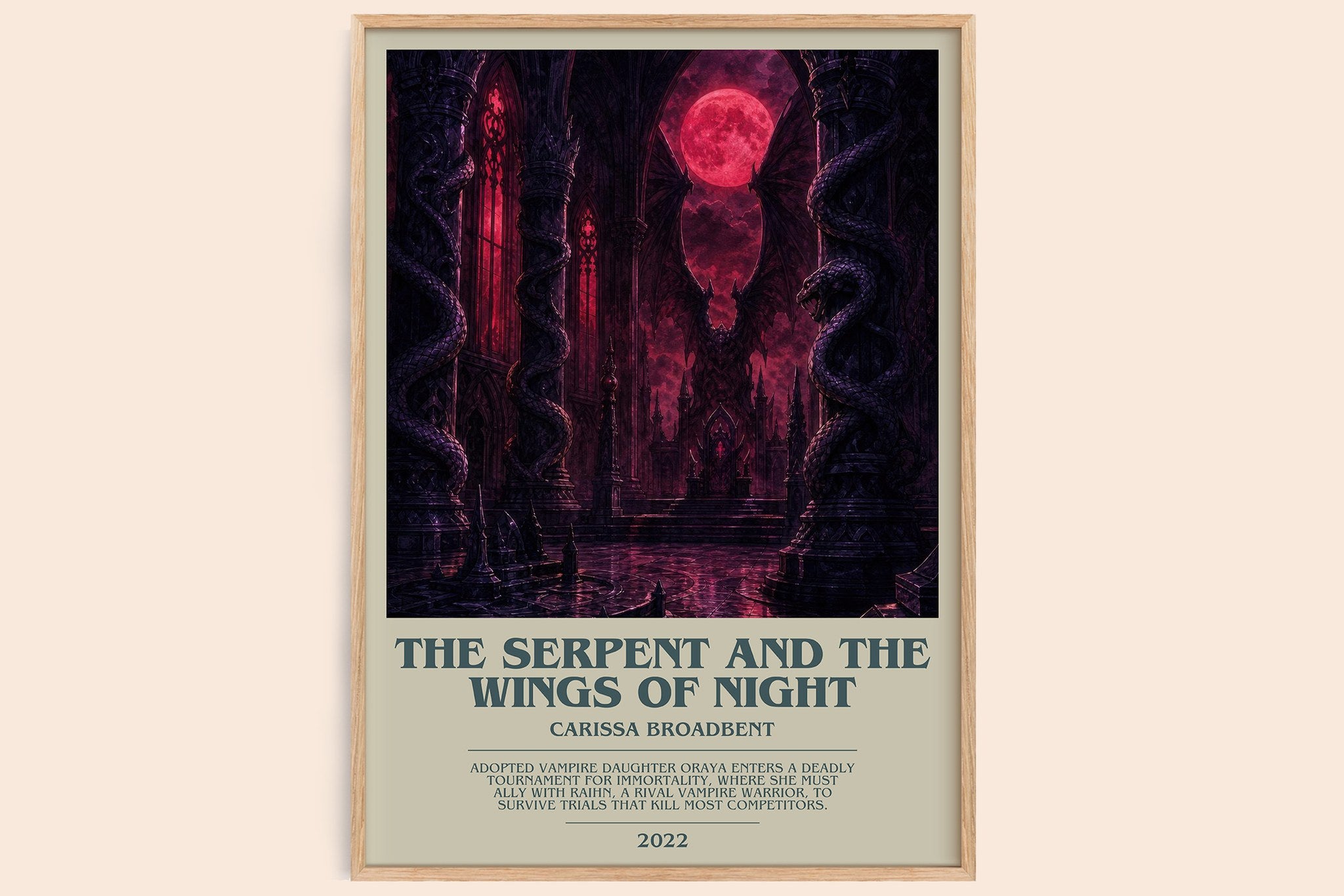 Serpent and the Wings of Night Bookish Wall Art by Carissa Broadbent