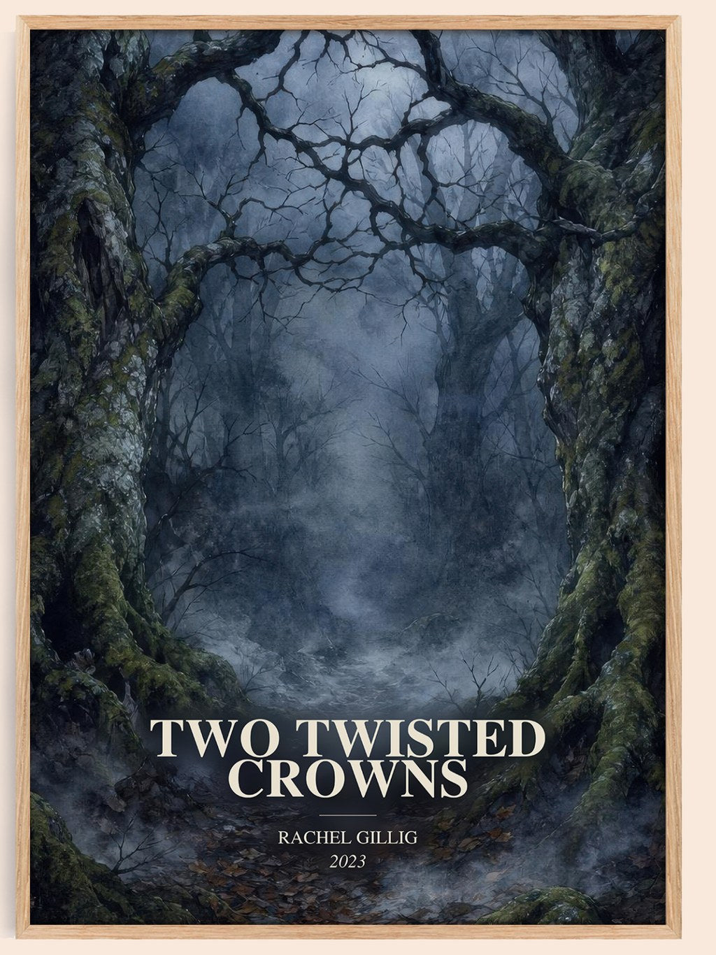 Two Twisted Crowns watercolour book poster by Rachel Gillig – framed literary art print