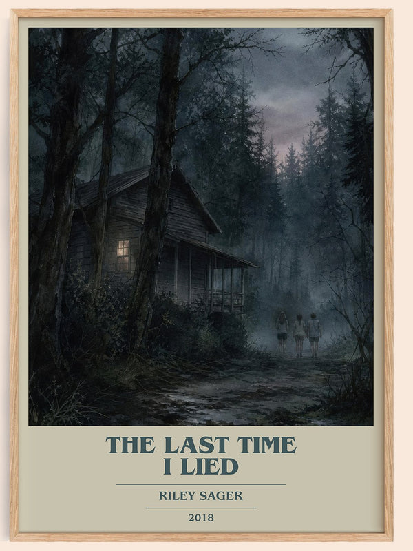 The Last Time I Lied book cover book poster by Riley Sager – framed literary art print