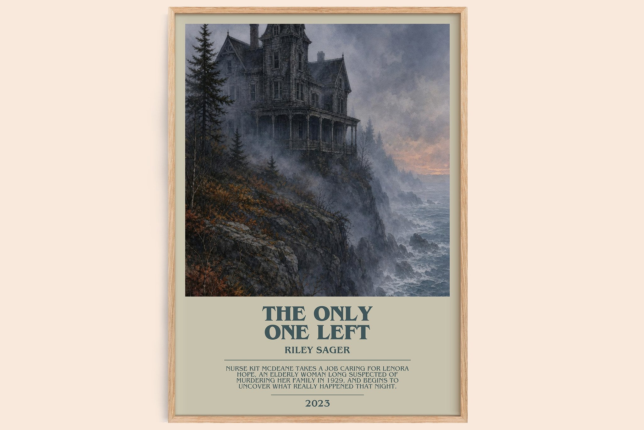 The Only One Left Bookish Wall Art by Riley Sager