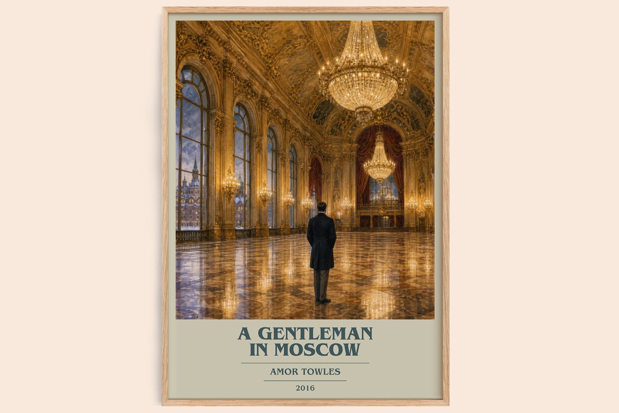 A Gentleman in Moscow Book Cover Poster by Amor Towles