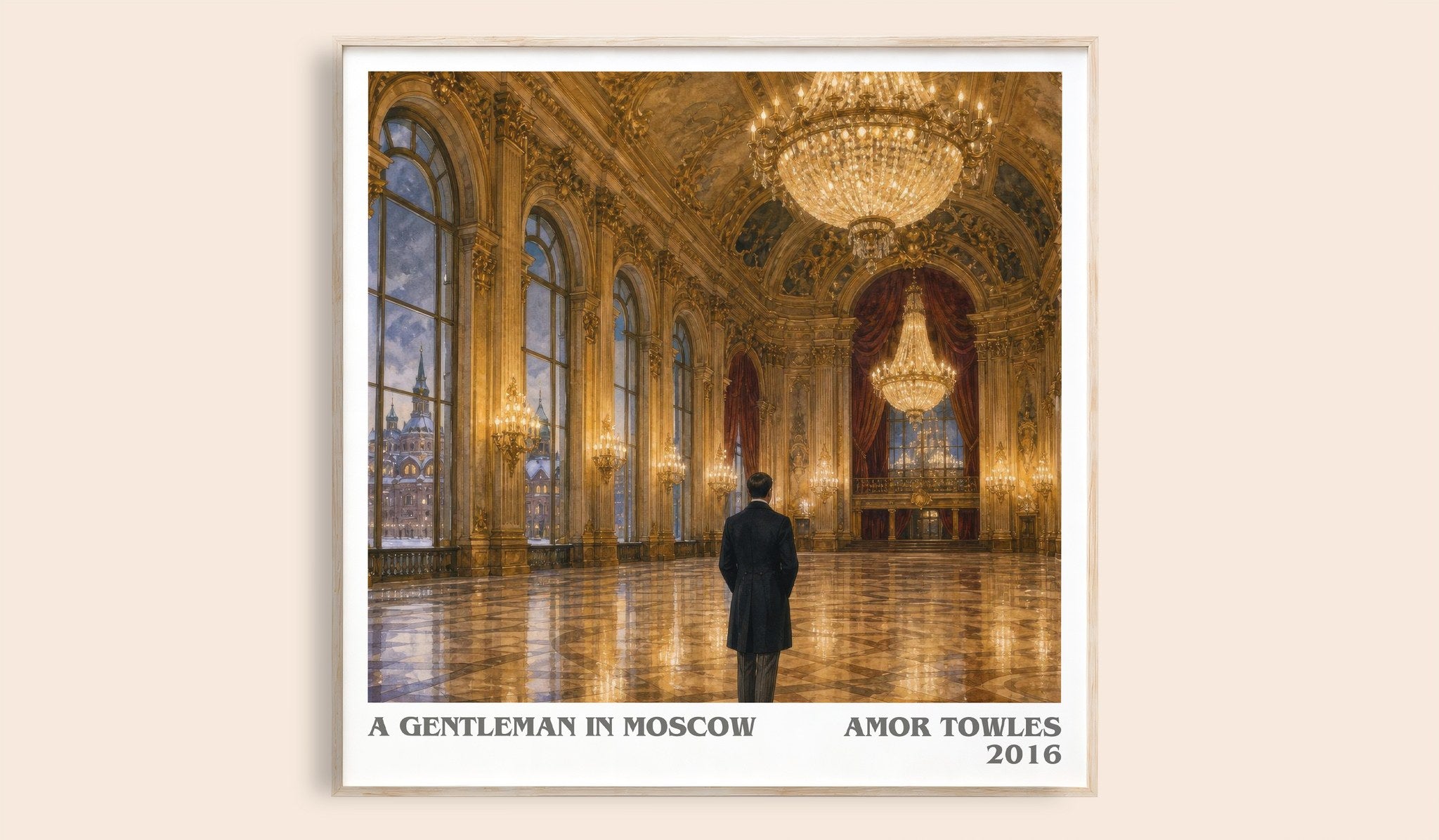 A Gentleman in Moscow Literary Art Print by Amor Towles