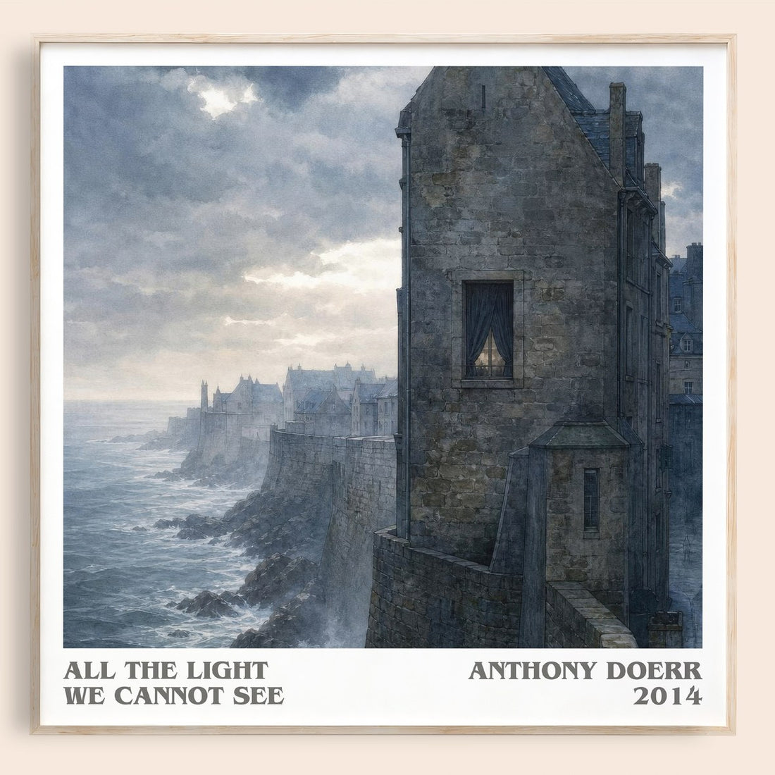 All the Light We Cannot See literary book poster by Anthony Doerr – framed literary art print
