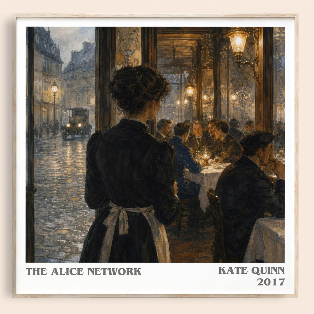 The Alice Network literary book poster by Kate Quinn – framed literary art print