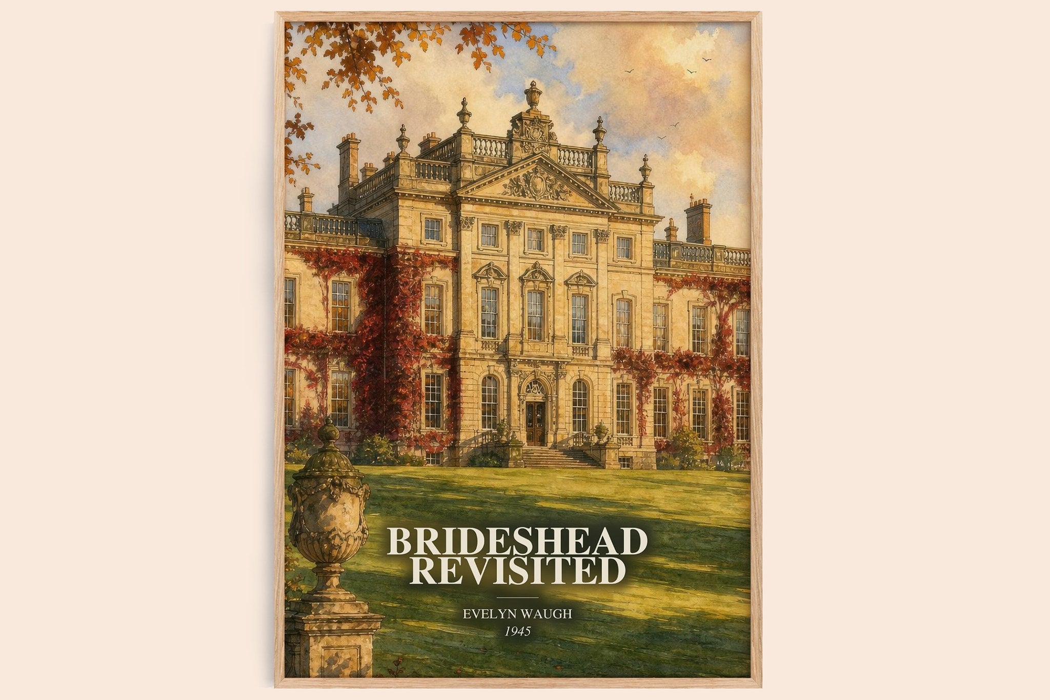 Brideshead Revisited Book Watercolour Illustration by Evelyn Waugh