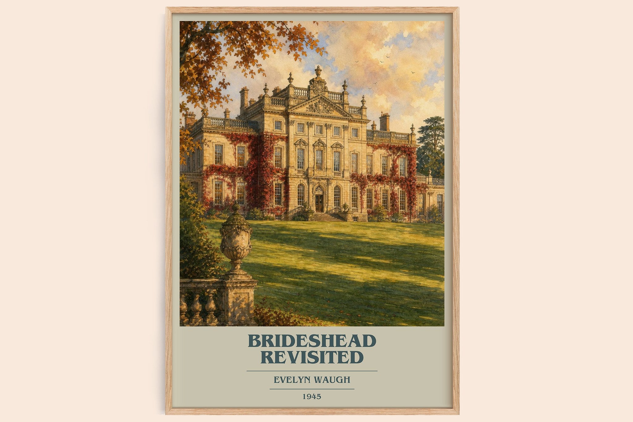 Brideshead Revisited Book Cover Poster by Evelyn Waugh