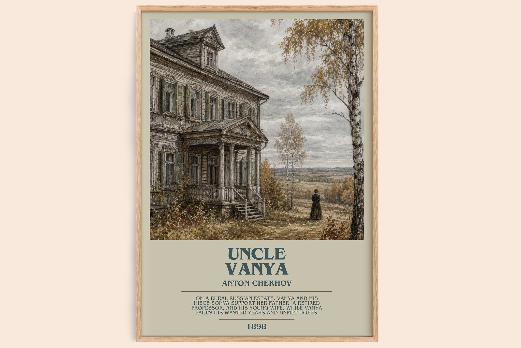 Uncle Vanya Bookish Wall Art by Anton Chekhov