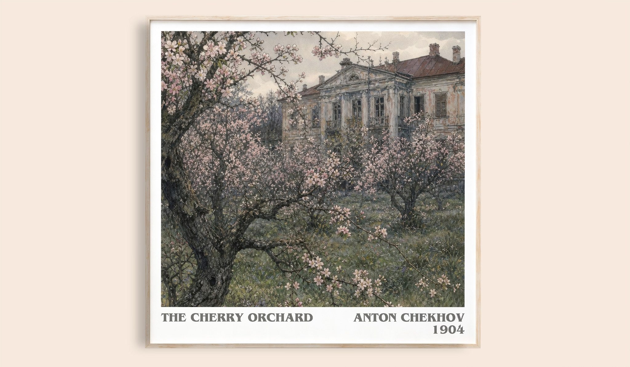 The Cherry Orchard Literary Art Print by Anton Chekhov