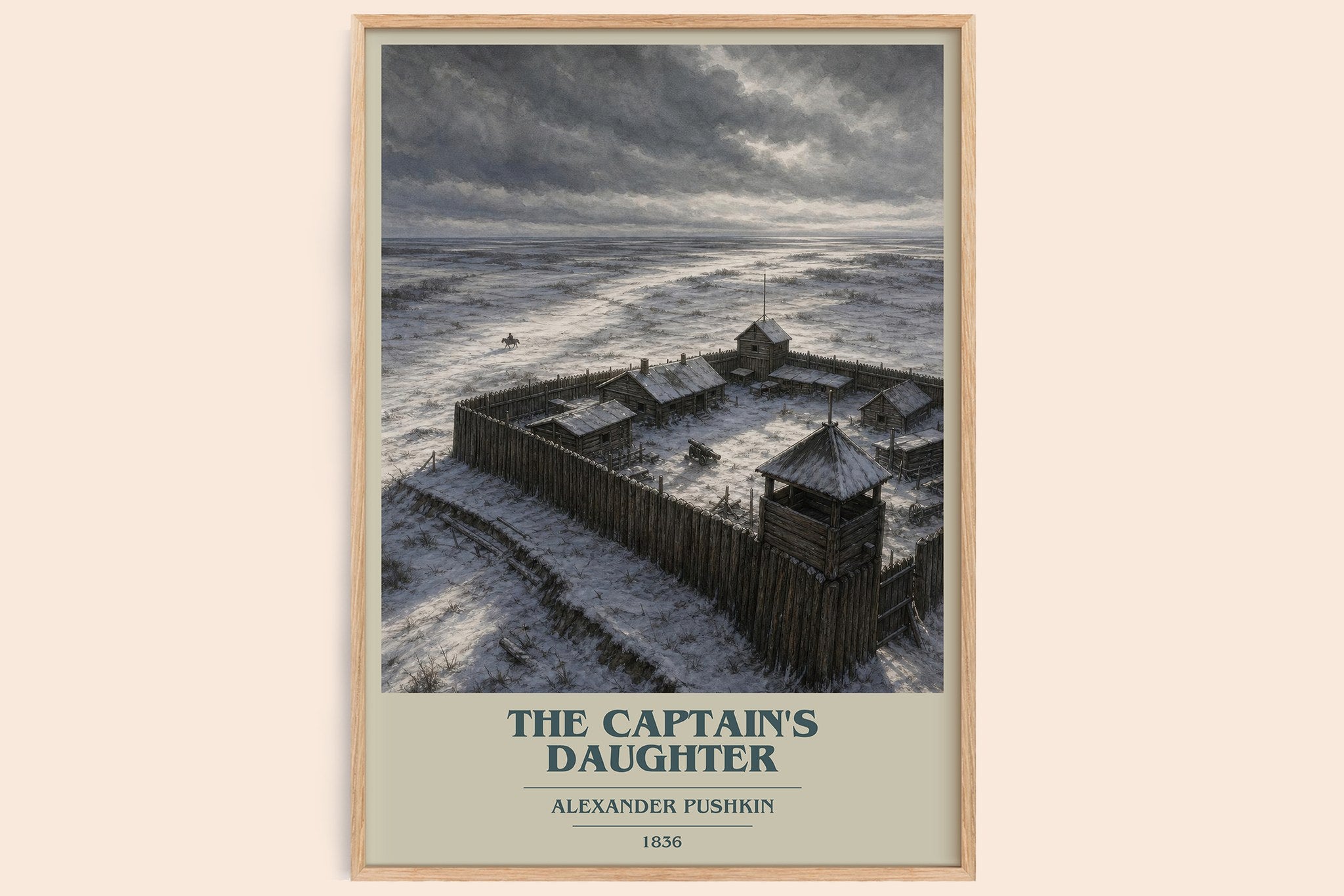 The Captain's Daughter Book Cover Poster by Alexander Pushkin