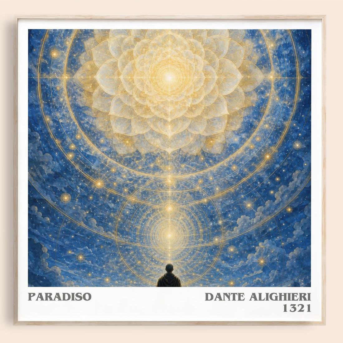 Paradiso literary book poster by Dante Alighieri – framed literary art print
