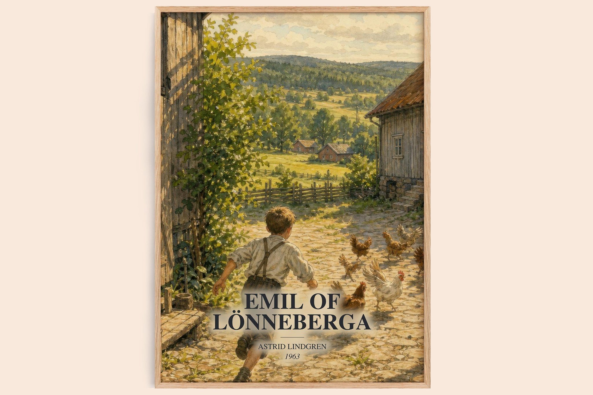 Emil of Lönneberga Book Watercolour Illustration by Astrid Lindgren
