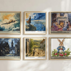 Emil of Lönneberga literary art print colour and style options – Astrid Lindgren book art
