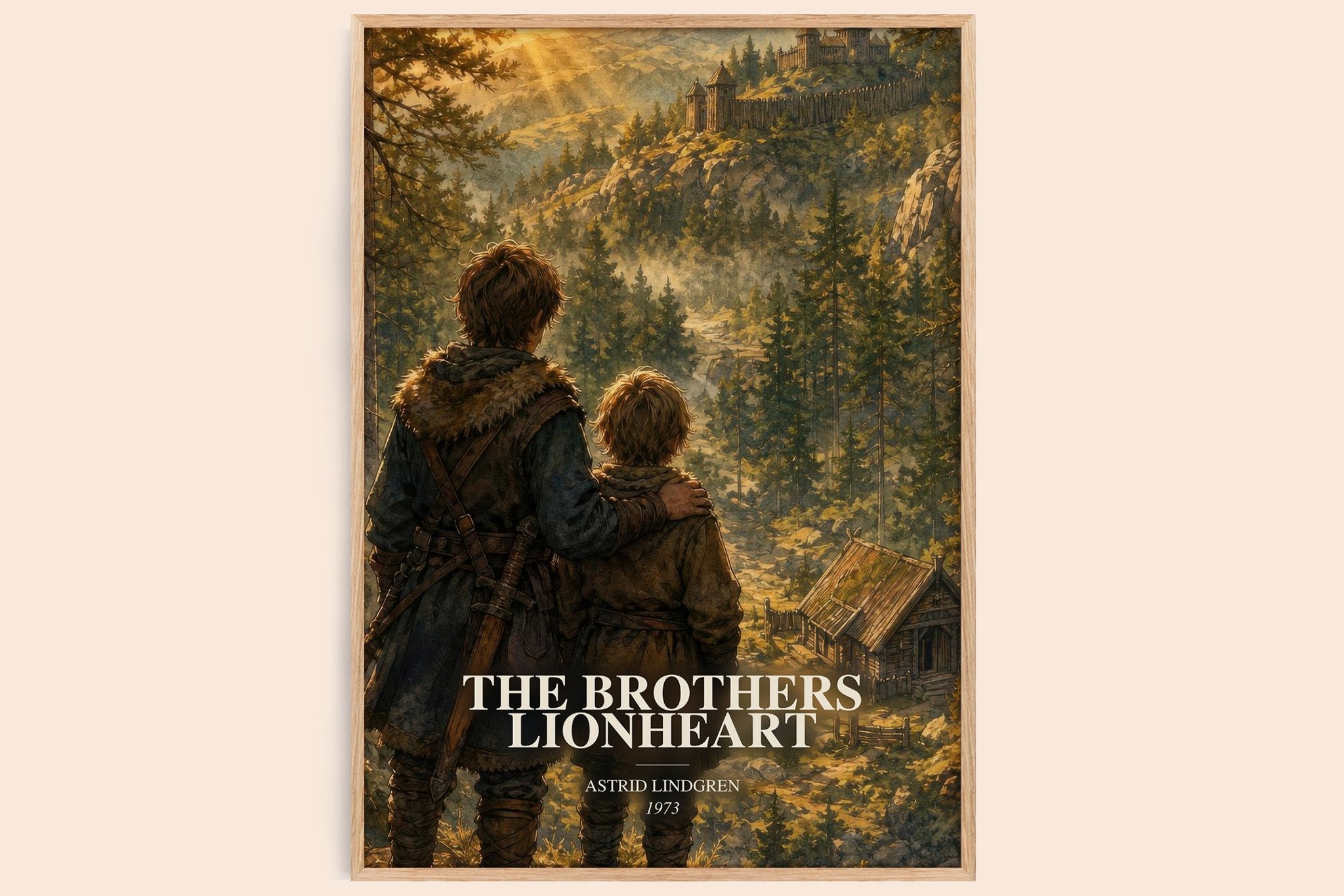 Brothers Lionheart Book Watercolour Illustration by Astrid Lindgren
