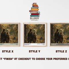 The Brothers Lionheart literary print in frame leaning in hallway – childrens wall art
