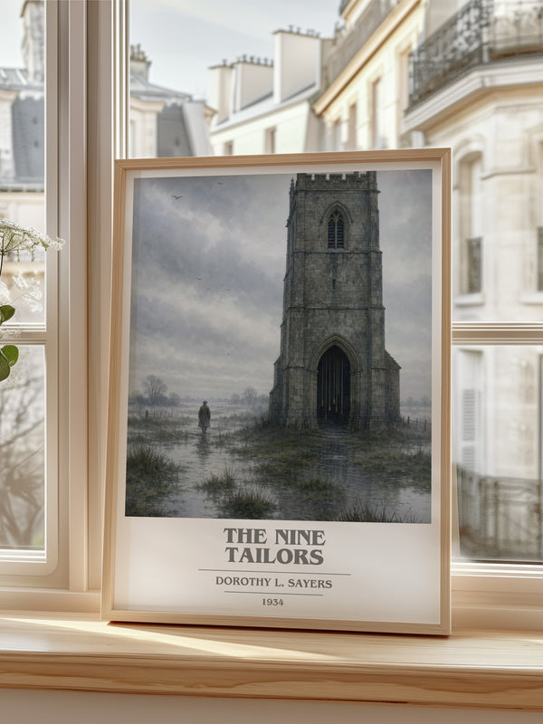 The Nine Tailors book cover poster colour and style options – Dorothy L. Sayers book art